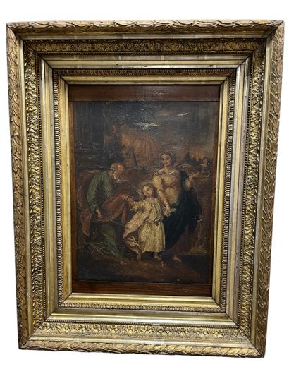 TRAVAIL FRANCAIS XIXème siècle
Sainte famille
Huile...