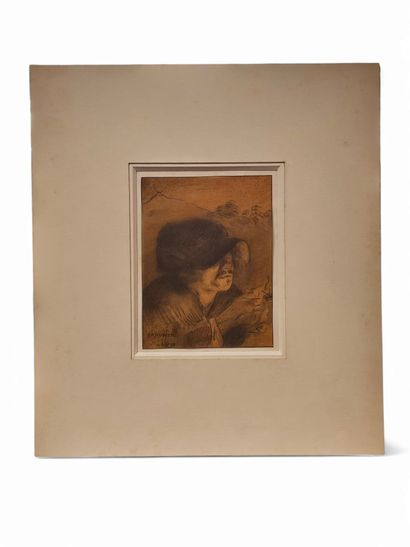 ECOLE MODERNE
Portrait d'homme, 24. X. 18
Mine...