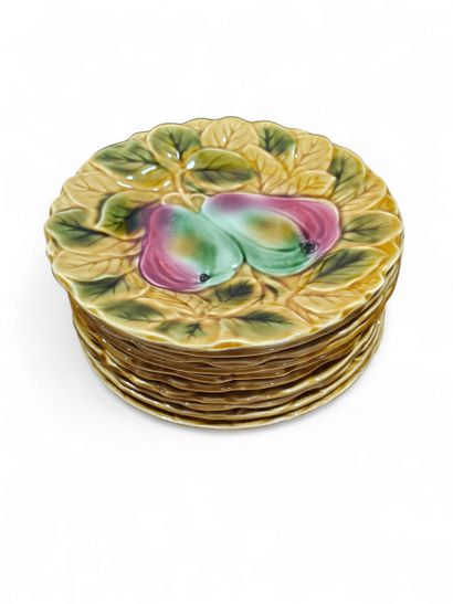 Sarreguemines
Ensemble de dix assiettes à...
