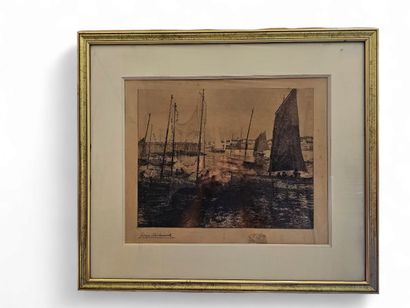 Georges Mademouk 
Gravure représentant des...