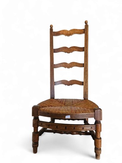 Deux chaises de nourrice paillées