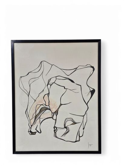SEGUIN 20th century
Abstract work 
Mixed...
