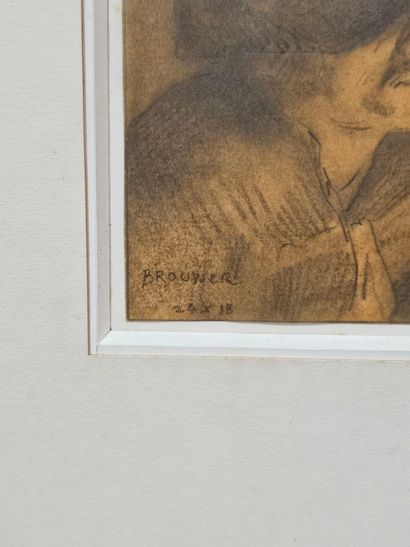ECOLE MODERNE
Portrait d'homme, 24. X. 18
Mine...