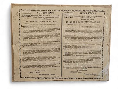 Ensemble de dix decrets,arretés,jugements...