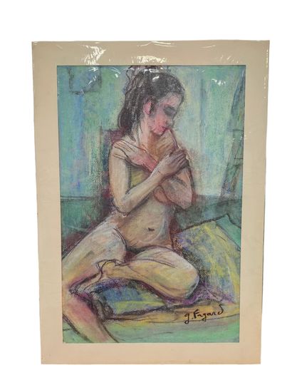 FAGARD
I'm cold
Pastel on paper 
Signed lower...