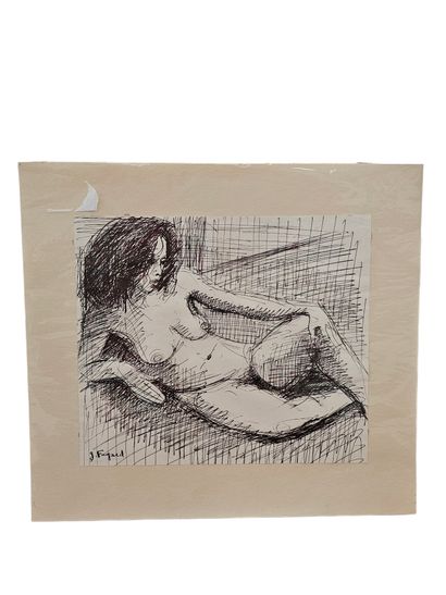 FAGARD
Nude poses
Two pen-and-ink drawings...