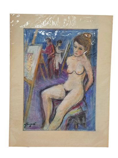 FAGARD 
The drawing class
Pastel on paper...
