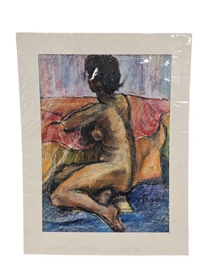 FAGARD
Nude in profile turned
Pastel on paper...