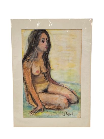 FAGARD
Nude seated in profile
Pastel on paper...