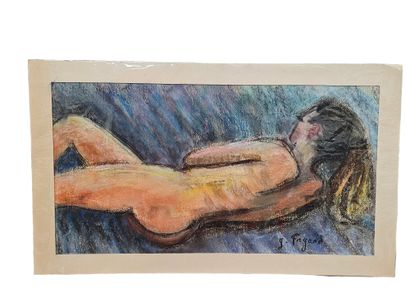 FAGARD
Nude woman sleeping from behind
Pastel...