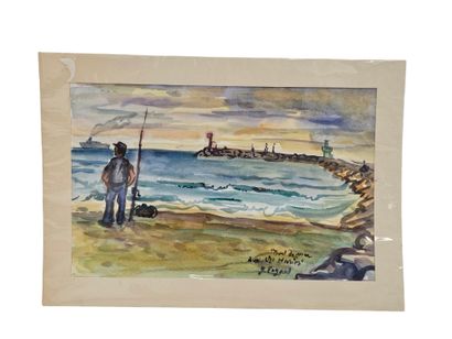 FAGARD
Seaside at Saintes Maries
Watercolor...