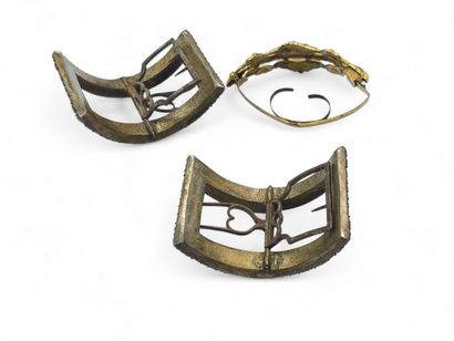 TWO rhinestone SHOEBUCKLES
Also included
A...