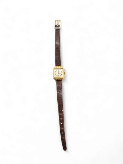 LIP 
Wristwatch, square polylobed case in...