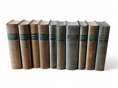 PLEIADES Set of ten volumes including Montherlant,essai,theatre,romans...