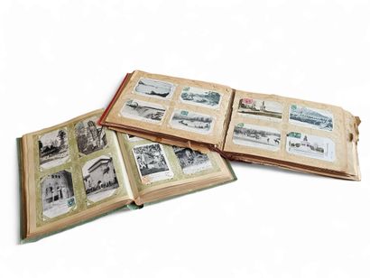 SET OF TWO POSTCARD ALBUMS
Mexico, Argentine...