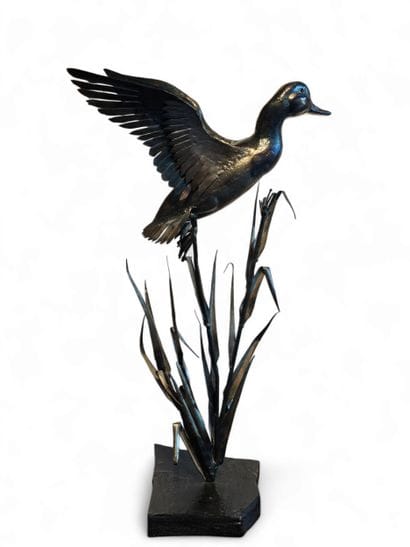 PIERRE AJACQUES ( XX-XXI) 
Duck in flight,...