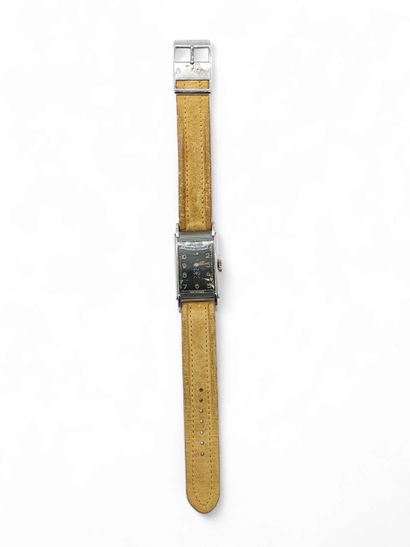 LIP
Wristwatch, rectangular silver-plated...