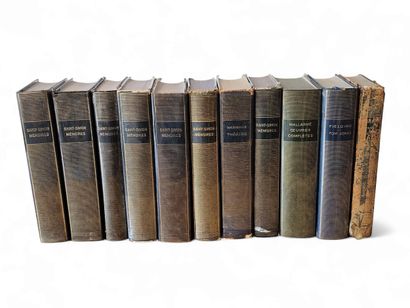 PLEIADES Set of ten volumes including: Saint-Simon,memoires,sept...