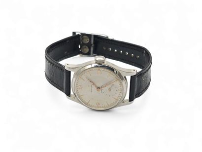LIP Elgiloy
Wristwatch, round silver-plated...