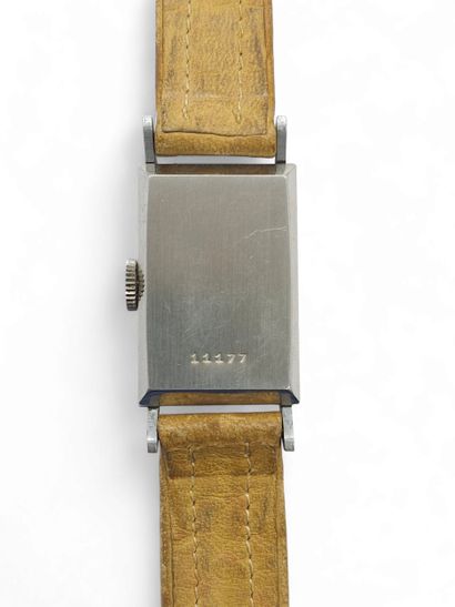 LIP
Wristwatch, rectangular silver-plated...
