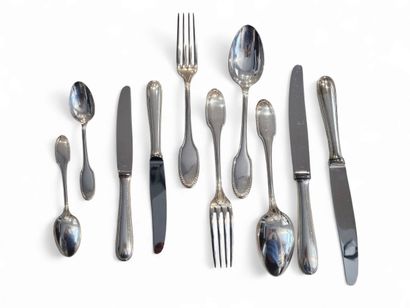 ALFENIDE 
Set of silver-plated cutlery and...