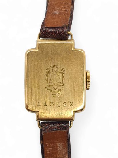 LIP 
Wristwatch, square polylobed case in...