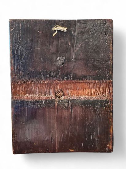 Icône
Tempera sur bois sur fond or
« Vierge...