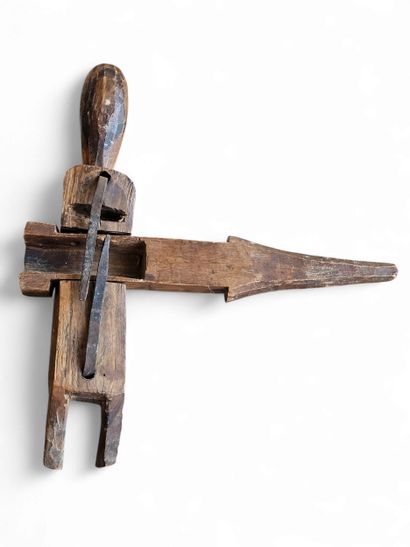 DOGON Mali 
Antropomorphic lock in wood and...