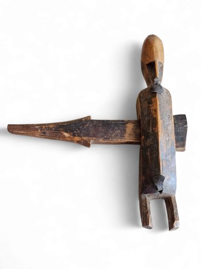 DOGON Mali 
Antropomorphic lock in wood and...