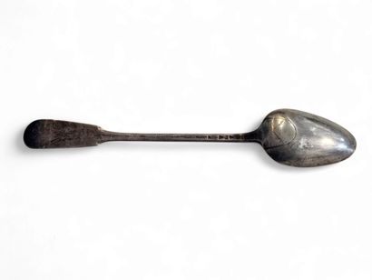 XVIIIth century WORK
950° silver ragout spoon...
