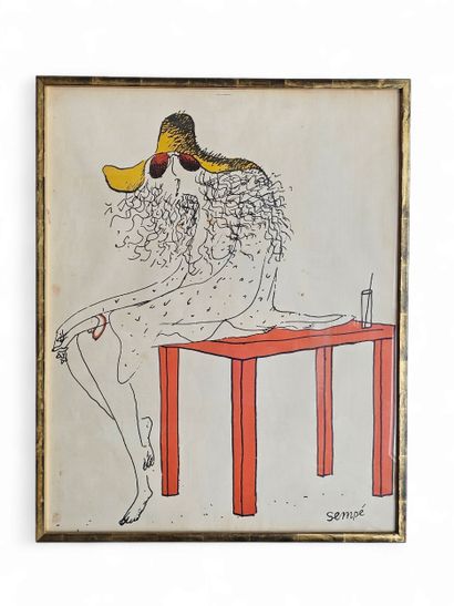 SEMPE Jean-Jacques (1932-2022)
Framed and...