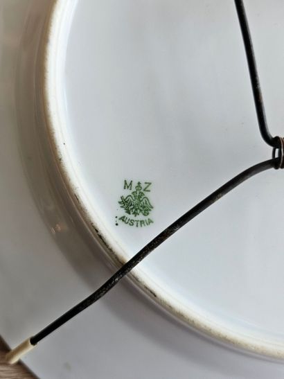 AUSTRIA 20th century
Pair of porcelain plates...