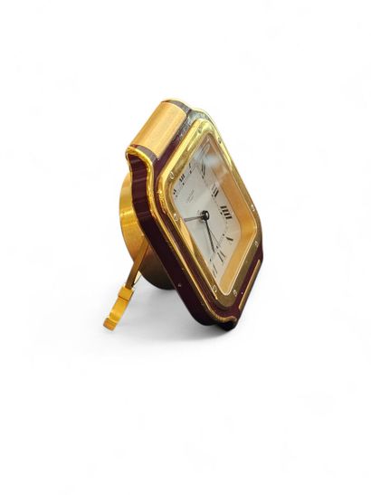 CARTIER Santos model 
Travel alarm clock...