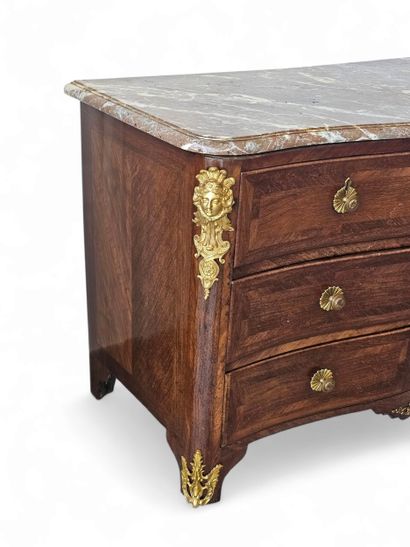 FRENCH WORK 18th century
Regency period curved-front...