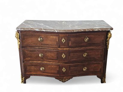 FRENCH WORK 18th century
Regency period curved-front...