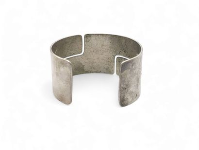 WORK XX th century 
925 silver cuff bracelet...