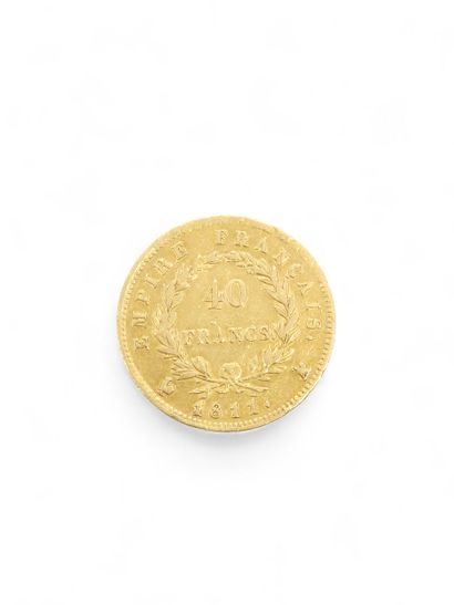CURRENCY 
40 francs gold Napoléon lauréon...