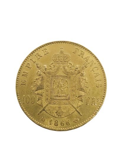 PIECE 100 francs or Napoléon III 1866/BB
Weight...