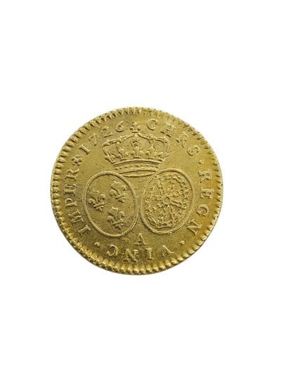 Half Louis with gold glasses 1726 Paris
Weight...
