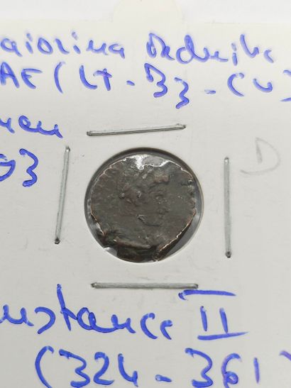 ROMAN EMPIRE
Reunion of nine coins including...