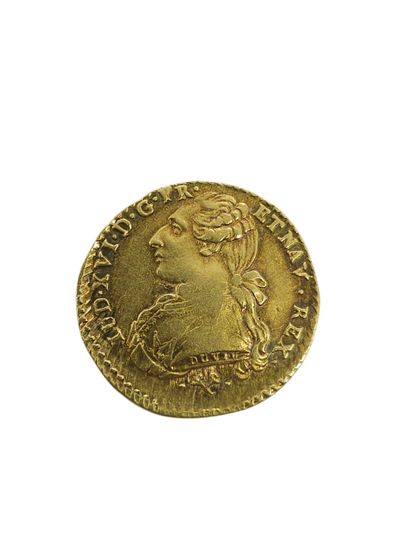HALF Louis gold with dressed bust 1776/Bayonne
Weight...