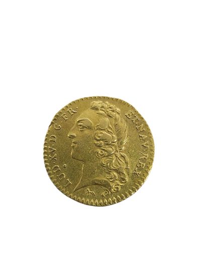 HALF Louis gold with headband 1747/A Paris...