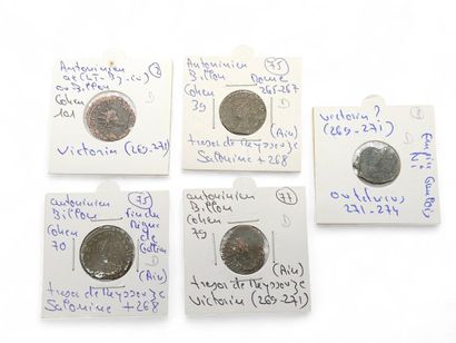 ROMAN EMPIRE
Six Antoninian Salonine (268)
Four...