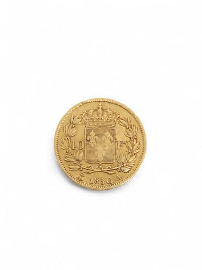 PIECE de 40 francs or 1830/A
Weight : 12,83...