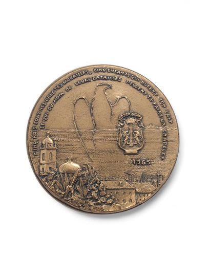 IMPORTANT COMMEMORATIVE MEDAL of the town...