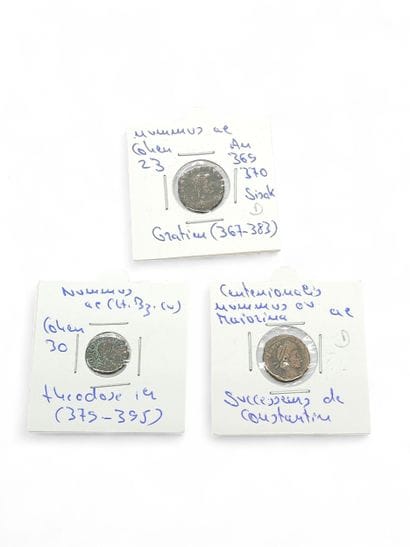 ROMAN EMPIRE
Reunion of seven coins including...