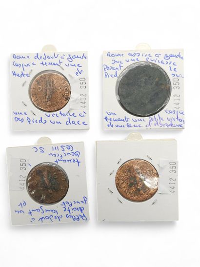 ROMAN EMPIRE
Reunion of four coins including...
