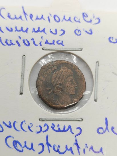 ROMAN EMPIRE
Reunion of seven coins including...