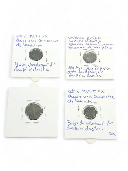 ROMAN EMPIRE
Reunion of seven coins including...