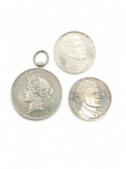 LOT including :
An 1887 championship medal,...